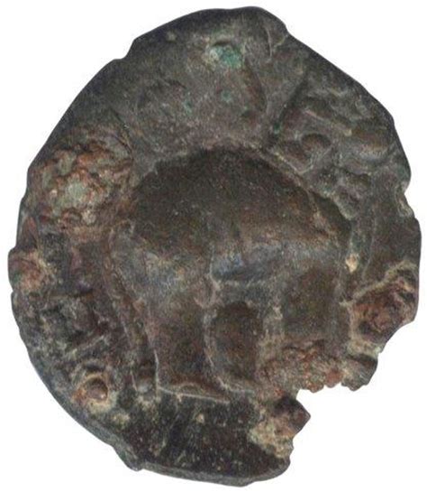 Copper Coin of Sri Satkarni of Satavahana Dynasty Tarhela Hoard Type