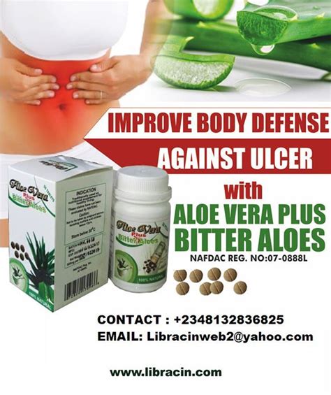 Naturally Get Rid Of Stomach Ulcer With Our Herbal Supplement Aloe Vera Plus Bitter Aloes It