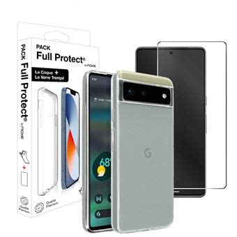 Pack coque souple verre trempé 2 5D pour Google Pixel 6A Accessoire