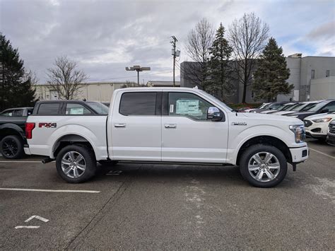 New 2020 Ford F 150 Platinum Crew Cab Pickup In Star White Metallic Tri Coat Greensburg Pa