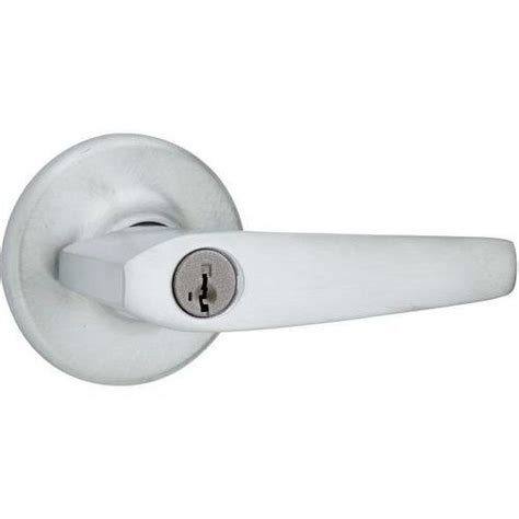 Kwikset Delta Door Lever Entry Door Lock With New Chassis And 6al Latch And Rcs Strike Bright