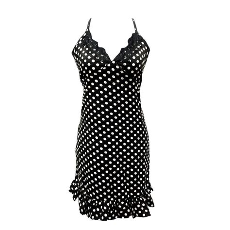 Sexy Polka Dot Dress Lingerie Womens Fashion Dresses And Sets Evening Dresses And Gowns On