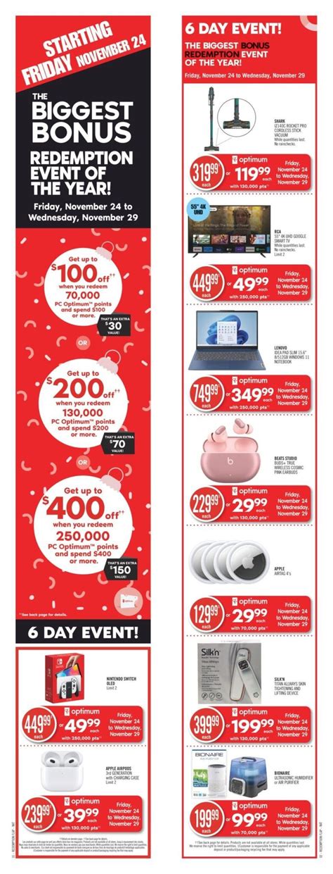 Shoppers Drug Mart Black Friday Sale Flyer 2024