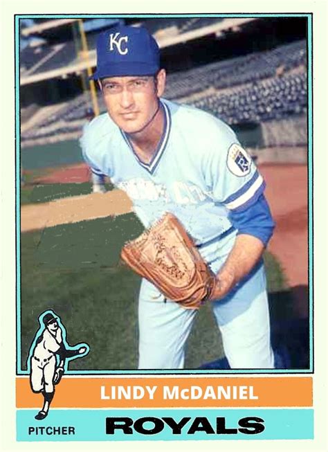 LINDY McDANIEL 1976 TOPPS RIP Baseball Cards Mcdaniel Custom