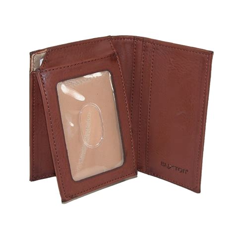 New Buxton Mens Leather Rfid Bi Fold Travel Wallet