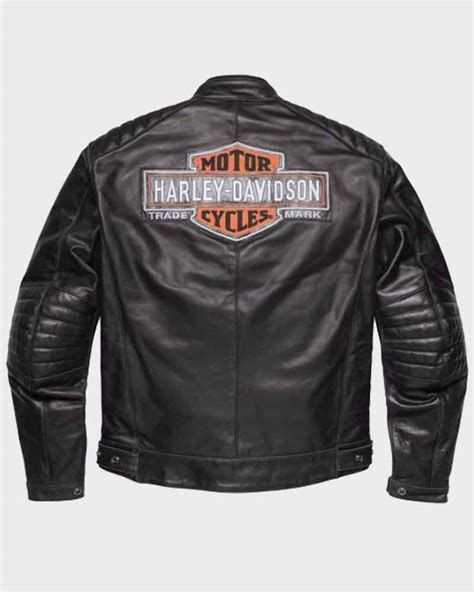 Mens Legend Harley Davidson Black Motorcycle Leather Jacket