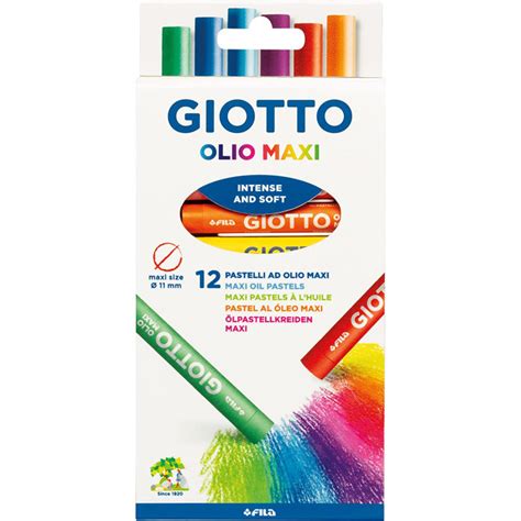 Pastelli Ad Olio Giotto Confezione 12 Pezzi Cartolibreria Gianna