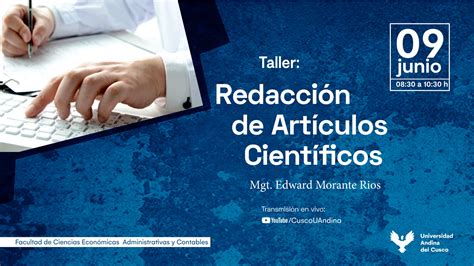 Taller Redacción De Artículos Científicos Universidad Andina Del