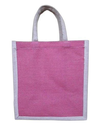 Loop Handle Zipper Plain Jute Carry Bag Size Dimension 12 X X 5 X 14