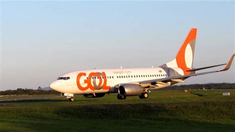 Pouso E Decolagem Em Joinville Boeing Gol Pr Gej