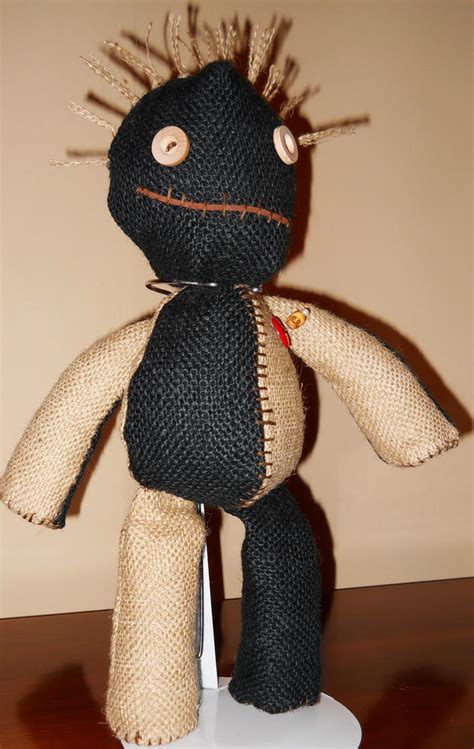 Black And Tan Burlap Voodoo Doll By Ghouliedollies On Deviantart