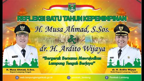 Refleksi Satu Tahun Kepemimpinan H Musa Ahmad S Sos Dr H Ardito