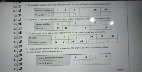 Completa La Siguiente Tabla Sabiendo Que Se Trata De Magnitudes