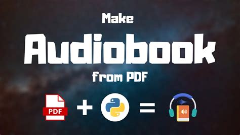 Make Audio Book From Any Pdf Using Python Python Project