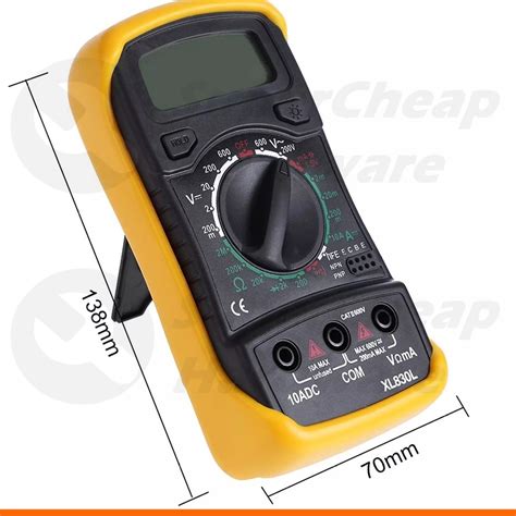 Used Digital Multimeter Xl L Dt B Lcd Volt Meter Ammeter