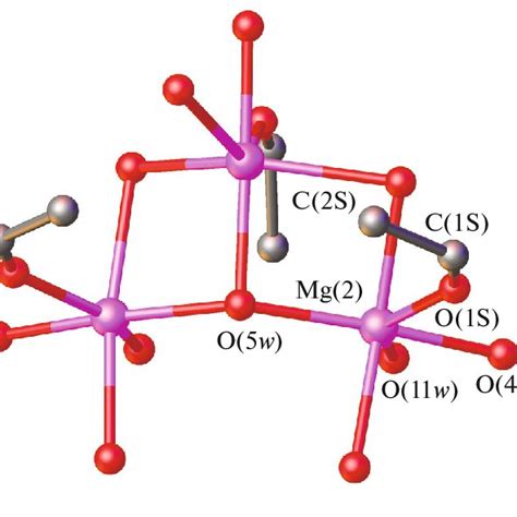 Structure Of The Mg Oh H O C H Oh Cation In I