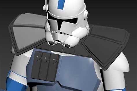 Star Wars Arc Clone Trooper Fives Full Armor Phase 2 3d Model 3d