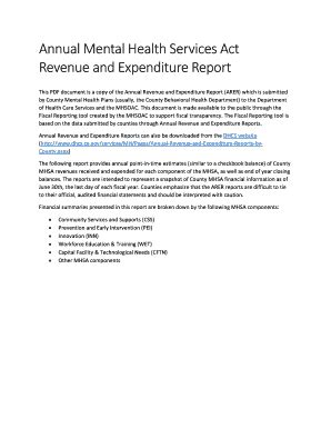 Fillable Online Mhsoac Ca Annual Mental Health Services Act Fax Email