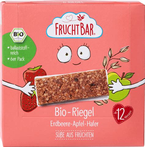 FruchtBar Bio Riegel Erdbeere Apfel Und Hafer 138 G Dm Dauerpreis