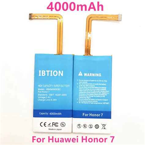 IBTION 4000 Mah Bateria Para Huawei Honor 7 G620 G628 Honor7