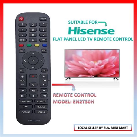 HISENSE FLAT PANEL LED TV REMOTE CONTROL EN2T30H FOR HISENSE