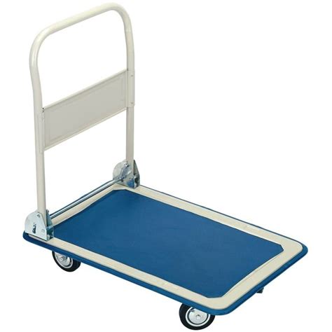 Mild Steel Foldable Platform Trolley For Material Handling Load