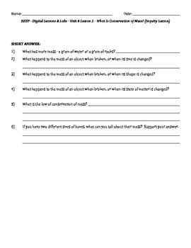 Science Fusion Worksheets For Unit Digital Lesson Grade By Lara Haley