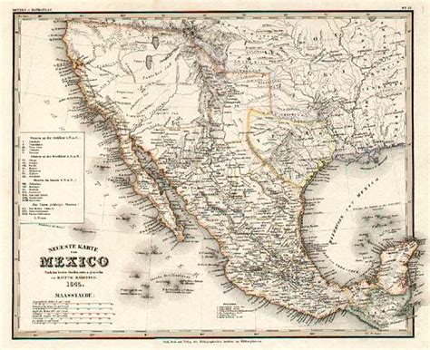 Neueste Karte Von Mexico1845 Barry Lawrence Ruderman Antique Maps Inc