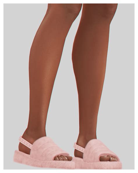 Fluffy Slippers With Strap The Sims 4 Create A Sim CurseForge