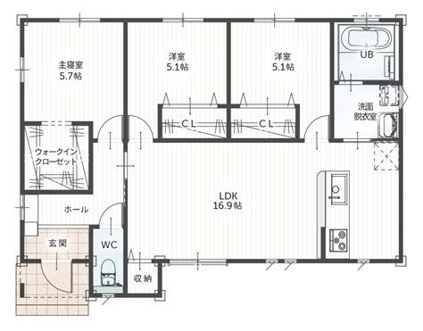 平屋住宅 24坪 3ldk 新築プラン 価格と間取り ジャストホーム 家の価格・作り・安心・すべてがjustな家づくり