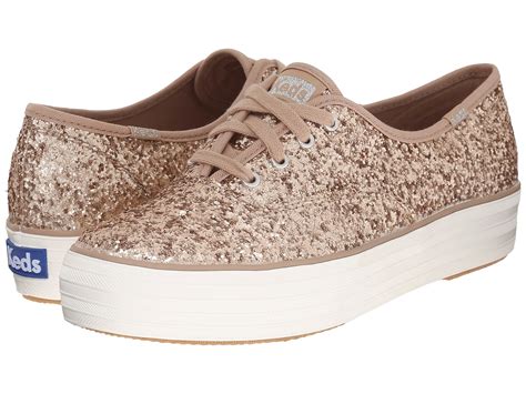 Keds Triple Glitter Champagne - Zappos.com Free Shipping BOTH Ways