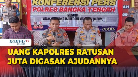 Nekat Ajudan Kapolres Bangka Tengah Curi Uang Ratusan Juta Dari Kamar