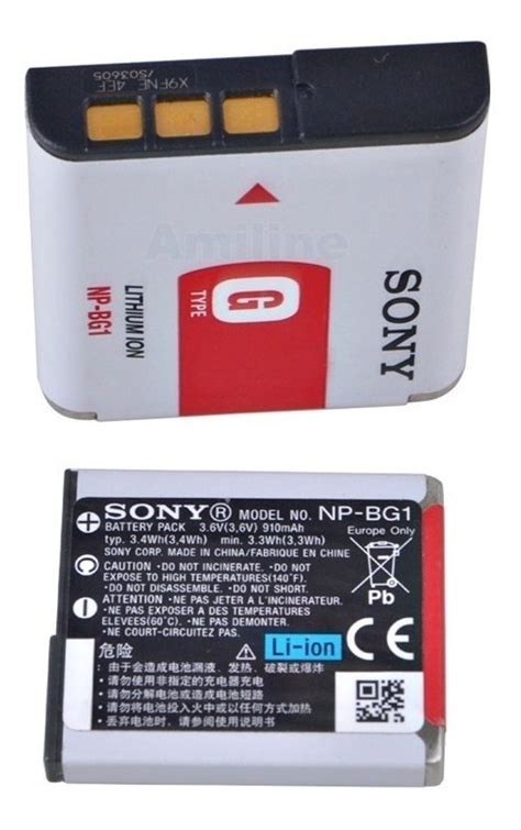 Bater A Pila Recargable Original Sony Cibershot Np Bg Npbg