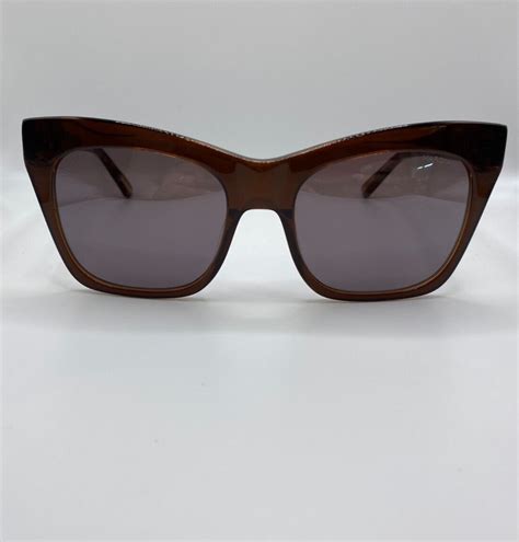 Marciano By Guess Gm0759 45g Brown Cat Eye Plastic Sunglasses Frame 55