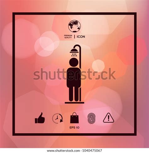 Man Taking Shower Stock Vector Royalty Free 1040475067 Shutterstock