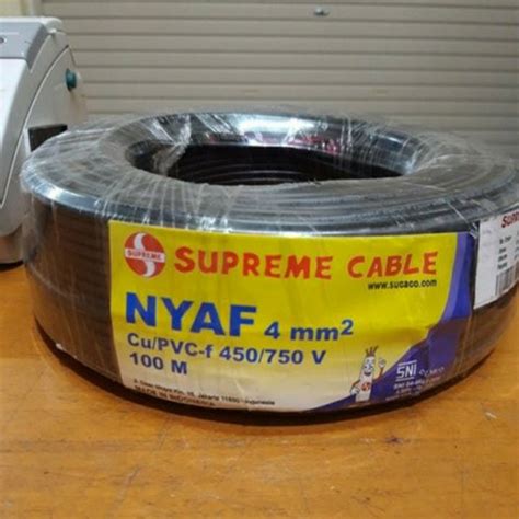 Jual Kabel Nyaf 4mm Supreme Kuning Hijau Kota Tangerang DAYA