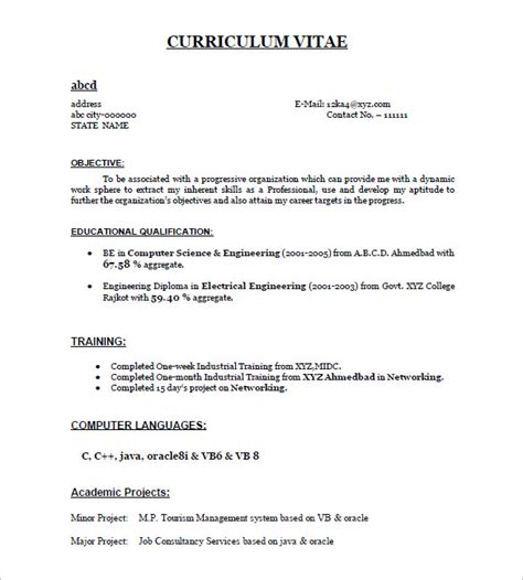 25 Resume Templates For Freshers Pdf Doc Free And Premium Templates