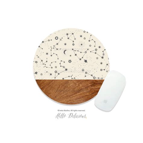 Mouse Pad Star Constellation Mouse Pad Star Mouse Pad Office Etsy