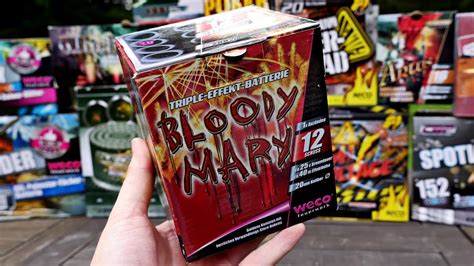 Beste Discounter Batterie Bloody Mary Weco Feuerwerk Youtube