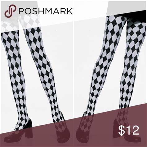 Stylish Jester Diamond Harlequin Tights