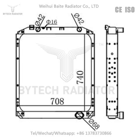 China Customized Russian Truck Radiator MAZ 5432A5 5551A2 5432A5