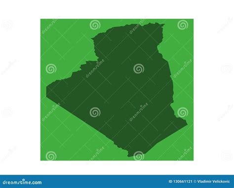 Algeria Map Country In The Maghreb Stock Vector Illustration Of