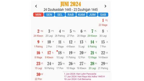 Kalender Jawa Besok 3 Juni 2024 Watak Weton Senin Legi Senang Bikin Bahagia Halaman All