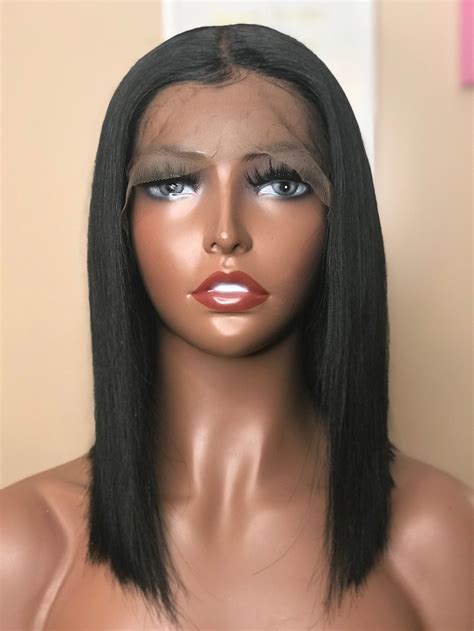 13x4 Lace Frontal Wig 150 Density Glueless Wig Straight Or Etsy