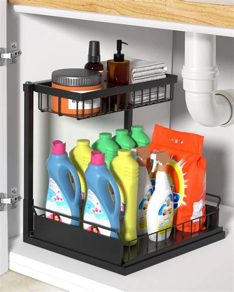 Amazon KOMFORA Pull Out Under Sink Organizers And Storage 2