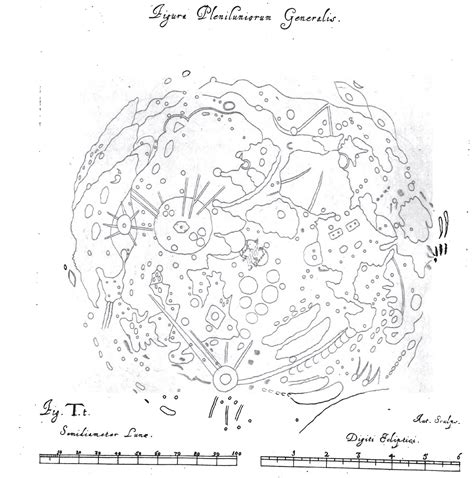 Hevelius Map Of The Moon Digital Museum Of Planetary Mapping