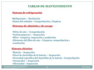 Mantenimiento De Generadores Sincronos Y Grupos Electrogenos Ppt