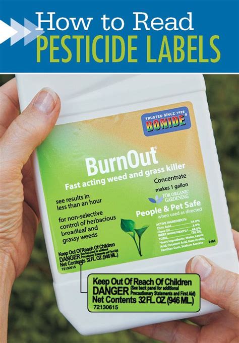 How To Read A Pesticide Label Labels Learn To Read Reading