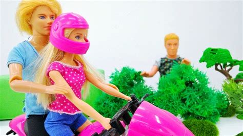 Barbie Pink Passport Ken Doll With Motorcycle