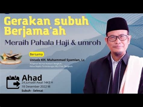 LIVE Gerakan Subuh Berjamaah Masjid Al Ikhlas YouTube